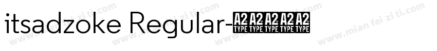 itsadzoke Regular字体转换